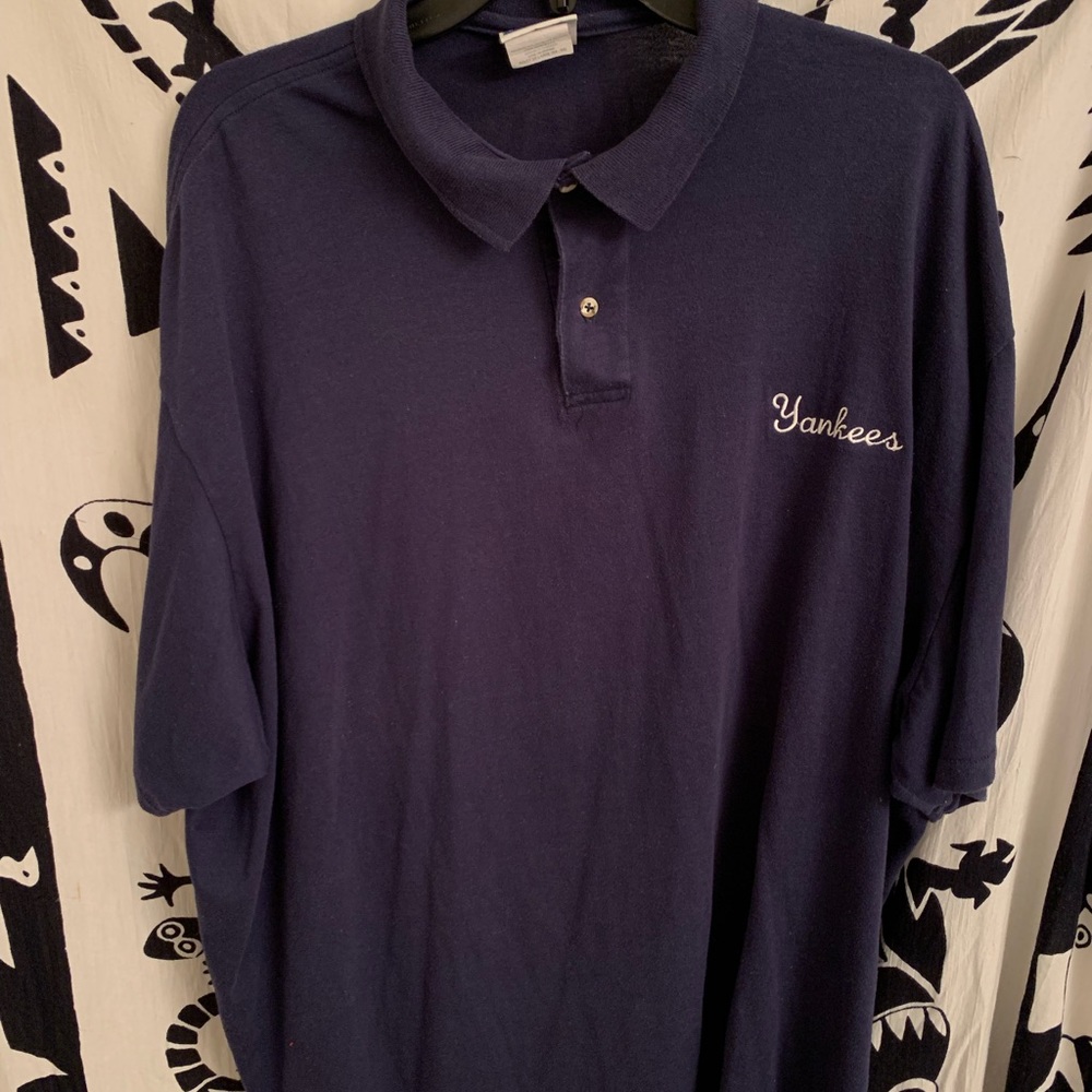 Men’s collared embroidered tee “Yankees”